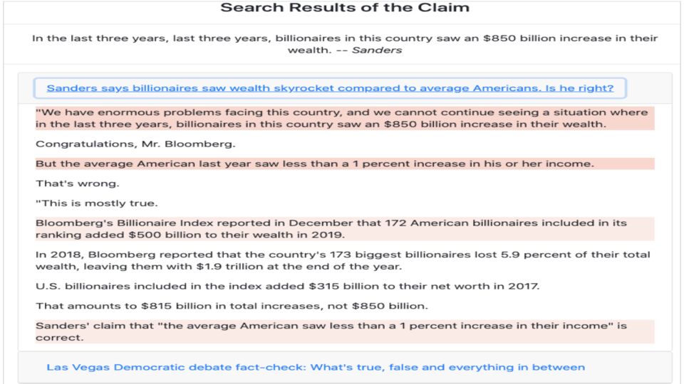 Figure from the Computational Fact-checking project
